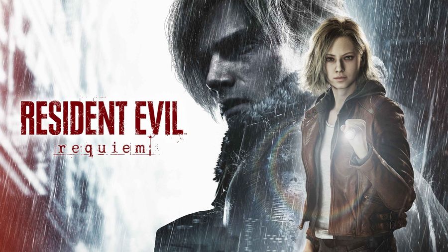 Resident Evil Requiem key art with Grace and Leon