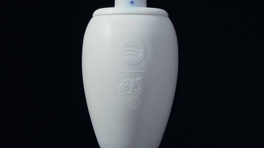 Spotify Liquid Death urn