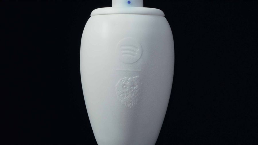 Spotify Liquid Death urn