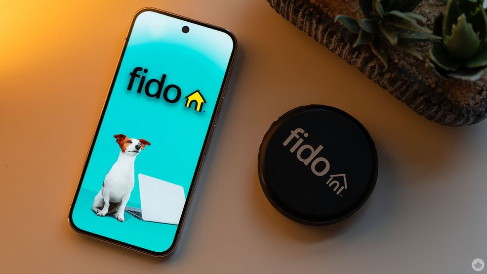 Fido logo on a smartphone