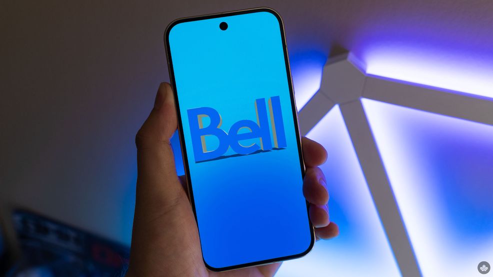 Bell logo on a smartphone.