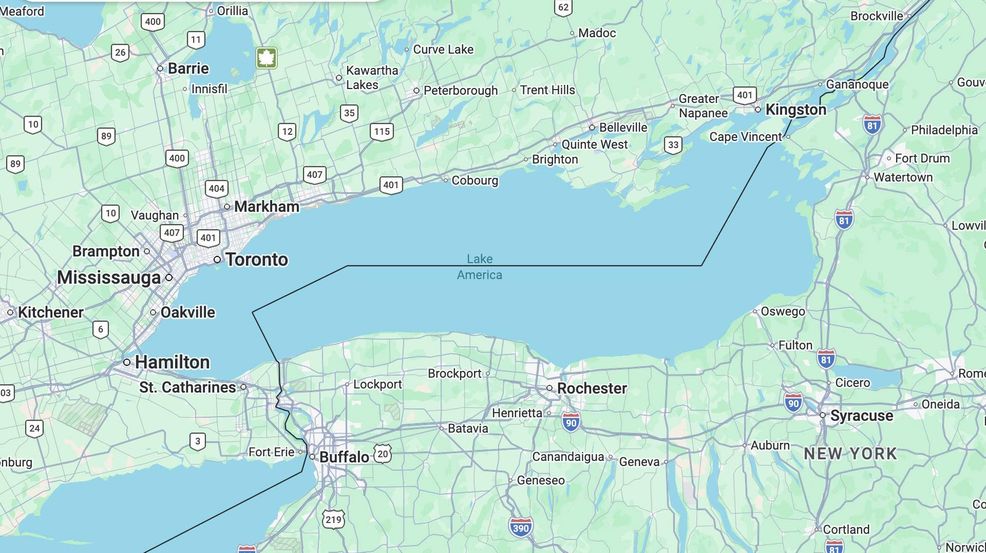 Lake Ontario now ‘Lake America’ on Google Maps in the U.S.