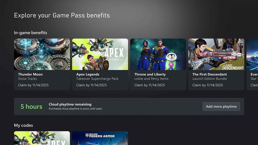 Xbox Cloud Gaming limits