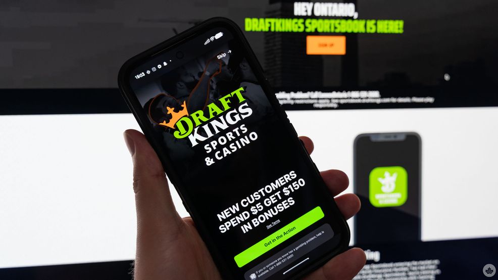 Draft Kings app on a smartphone.