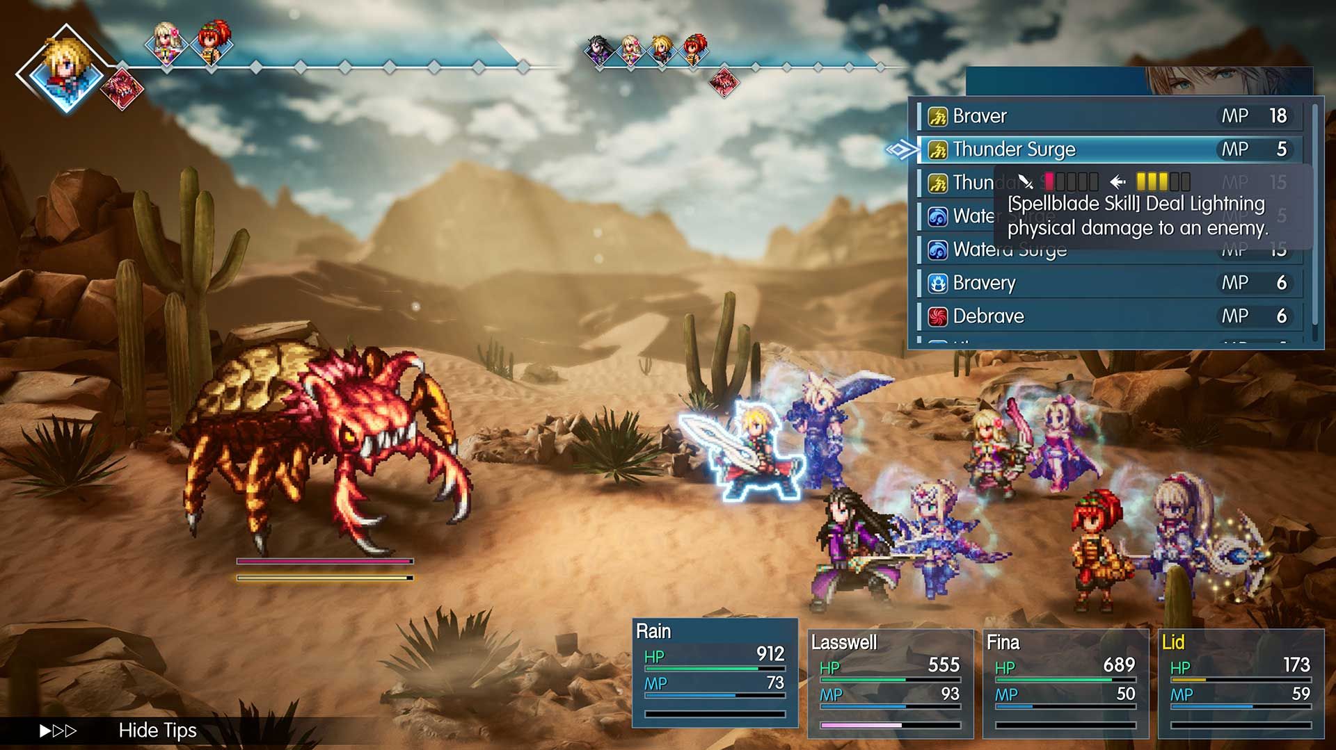Final Fantasy Resonance combat