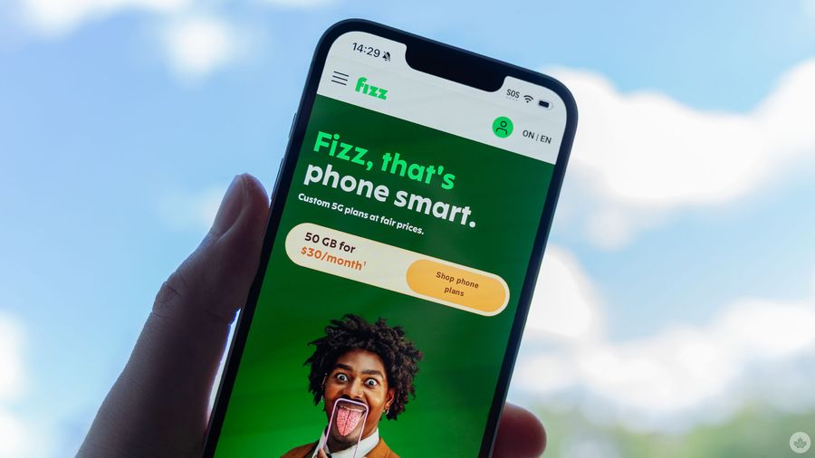 Fizz website on a smartphone.