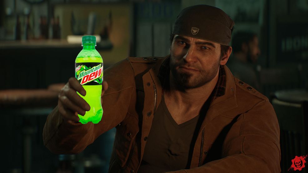 Gears of War: E-Day with Mountain Dew.