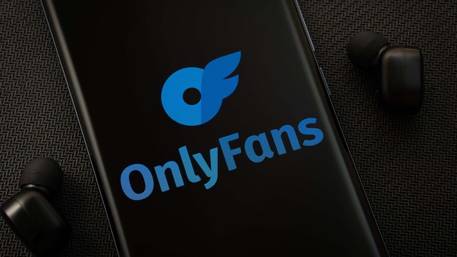 OnlyFans logo on a smartphone.