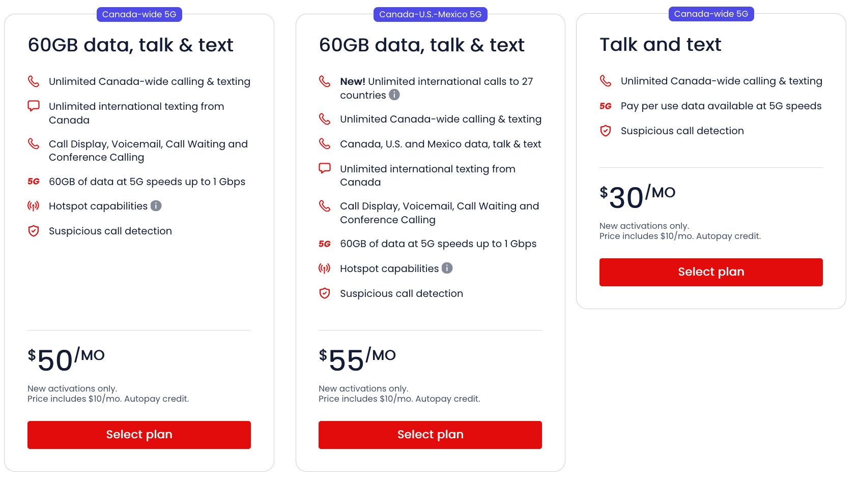 Virgin Plus plans as of Oct. 8, 2026.